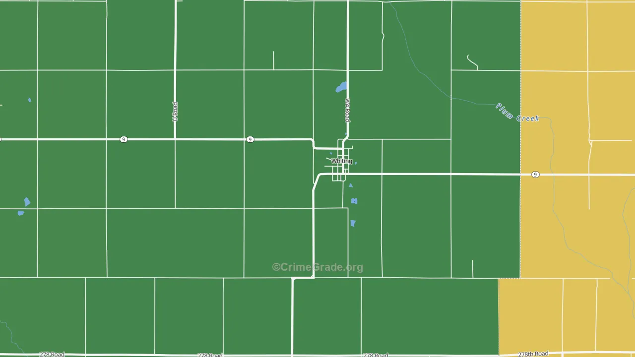 66552, KS Map of Vehicle Theft Rates