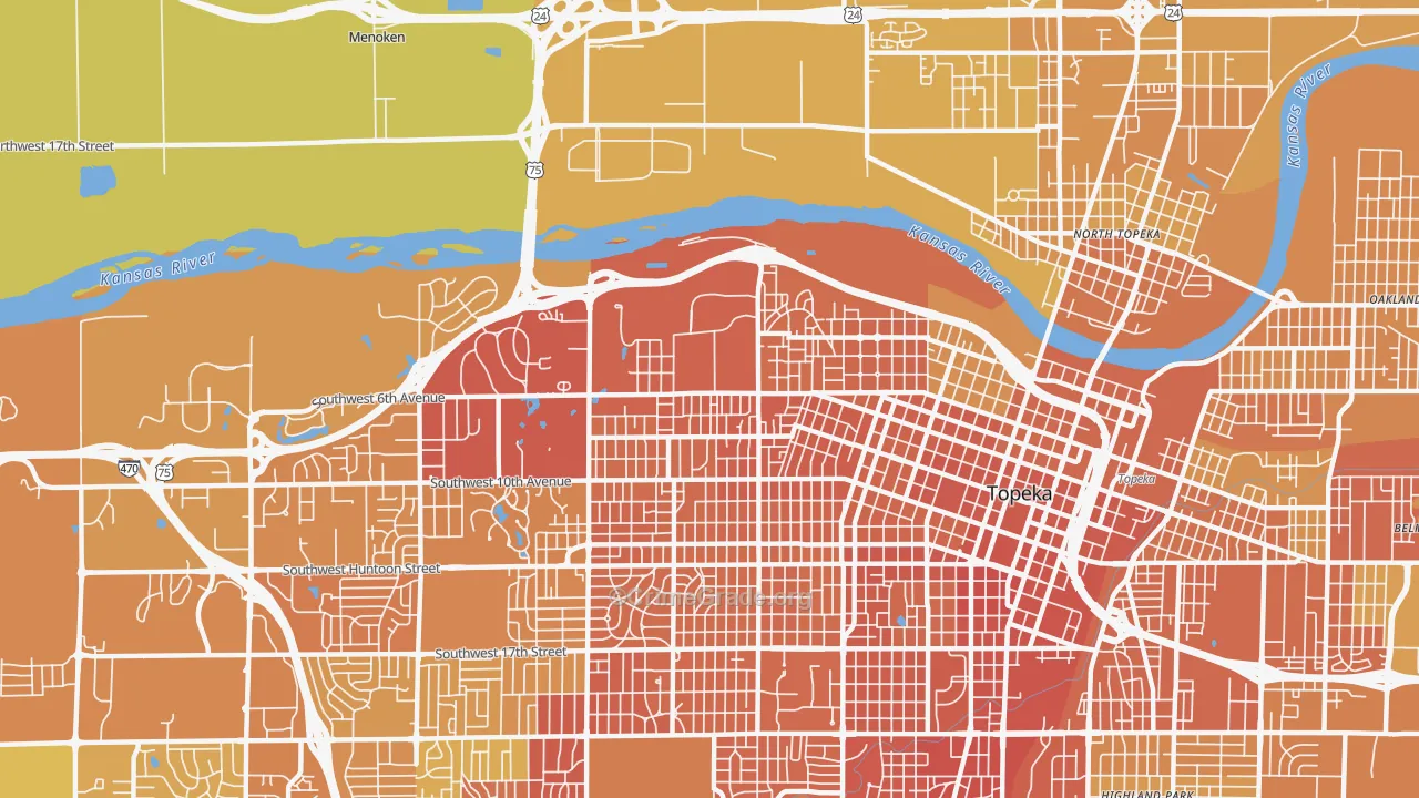 66606, KS Map of Vehicle Theft Rates