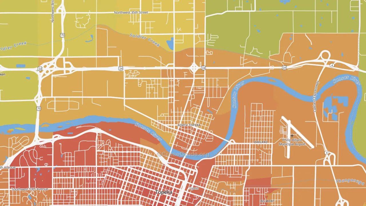 66608, KS Map of Vehicle Theft Rates