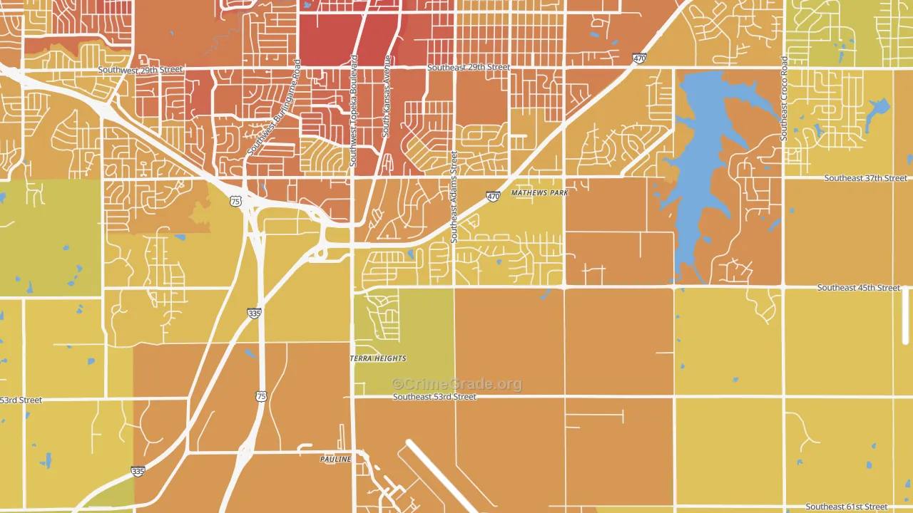66609, KS Map of Vehicle Theft Rates