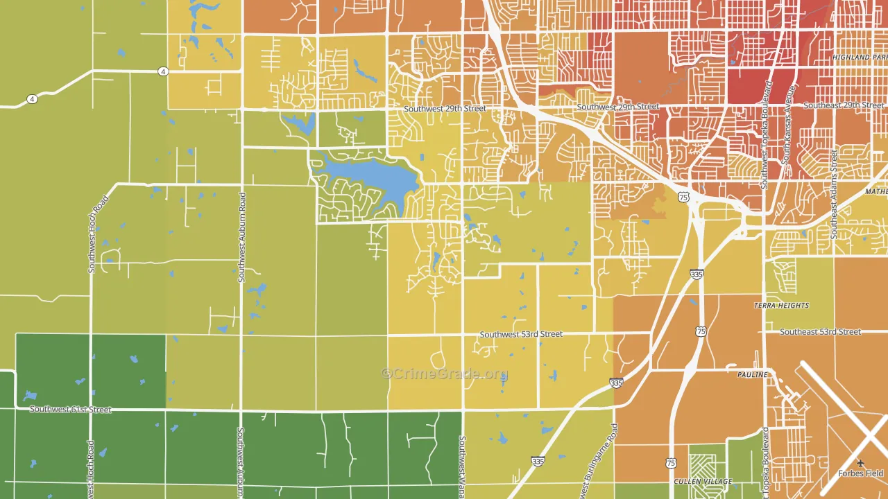 66610, KS Map of Vehicle Theft Rates