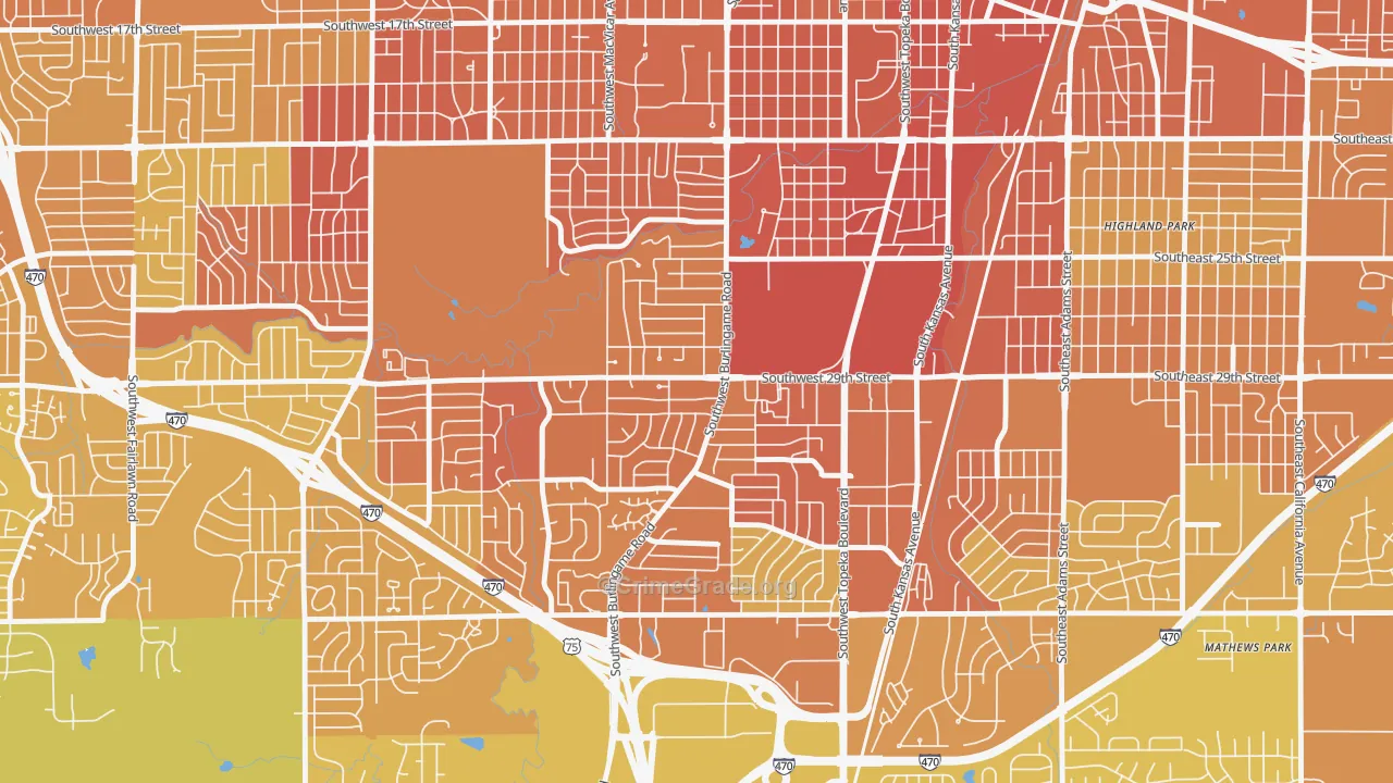 66611, KS Map of Vehicle Theft Rates