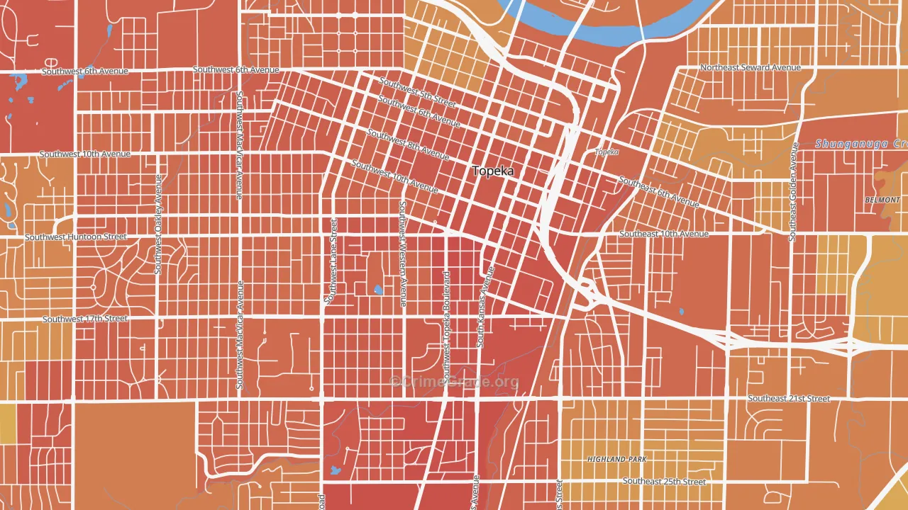 66612, KS Map of Vehicle Theft Rates