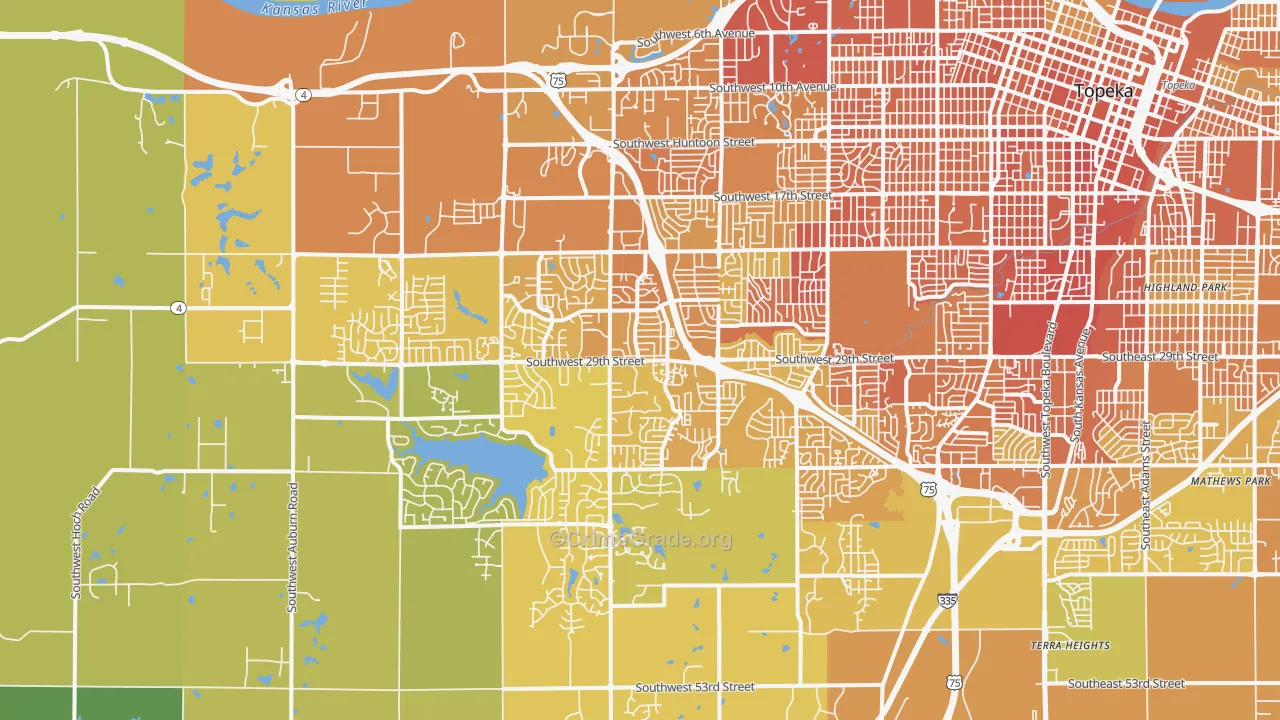 66614, KS Map of Vehicle Theft Rates