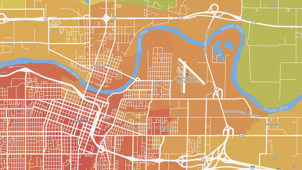 66616, KS Map of Vehicle Theft Rates
