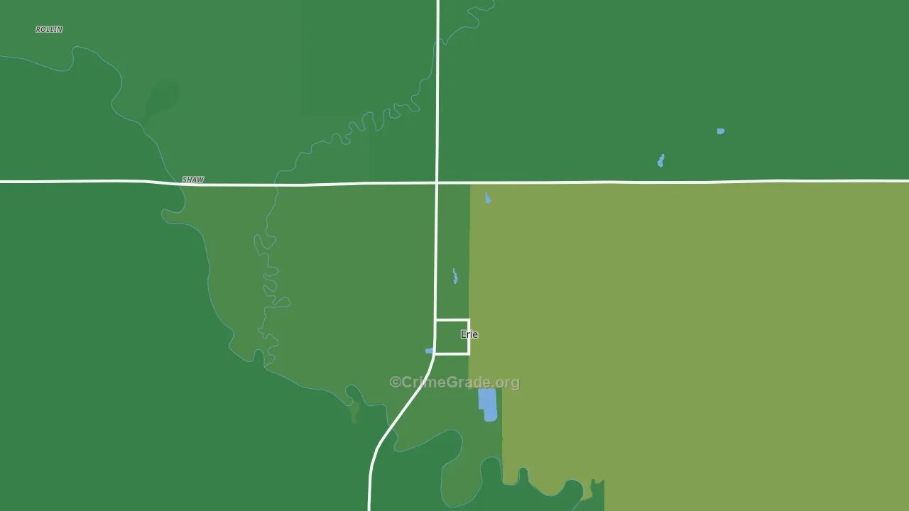66733, KS Map of Vehicle Theft Rates