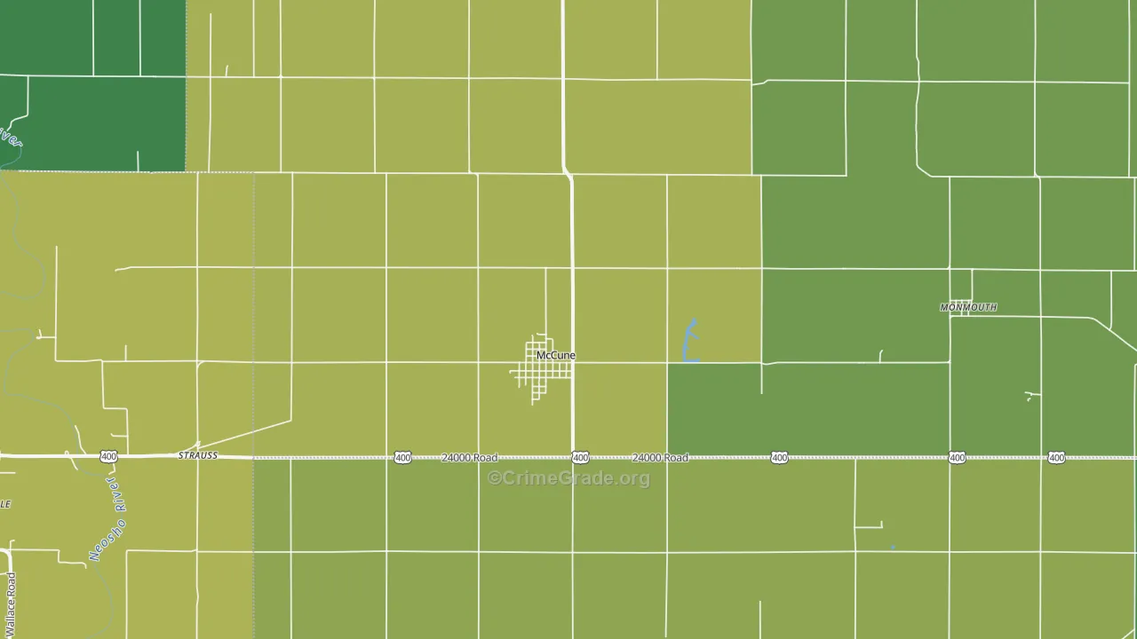 66753, KS Map of Vehicle Theft Rates