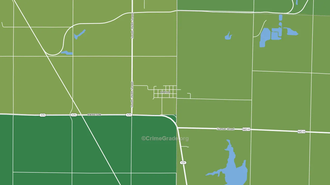 66760, KS Map of Vehicle Theft Rates