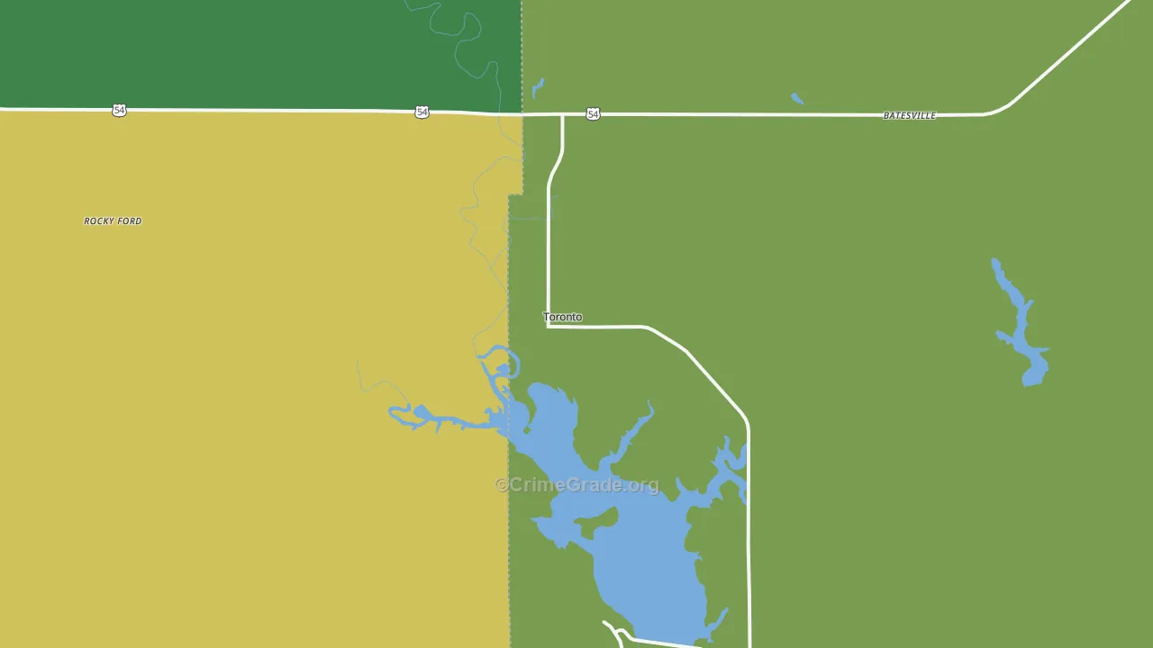66777, KS Map of Vehicle Theft Rates