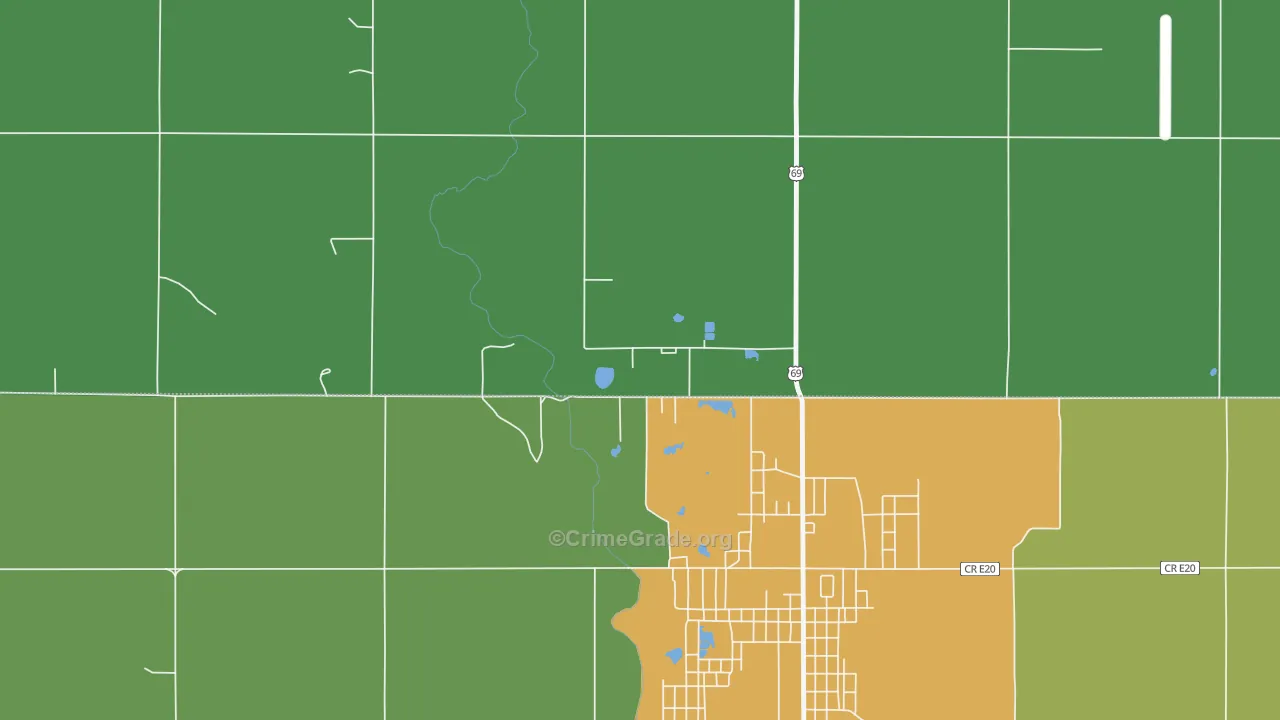 66778, KS Map of Vehicle Theft Rates