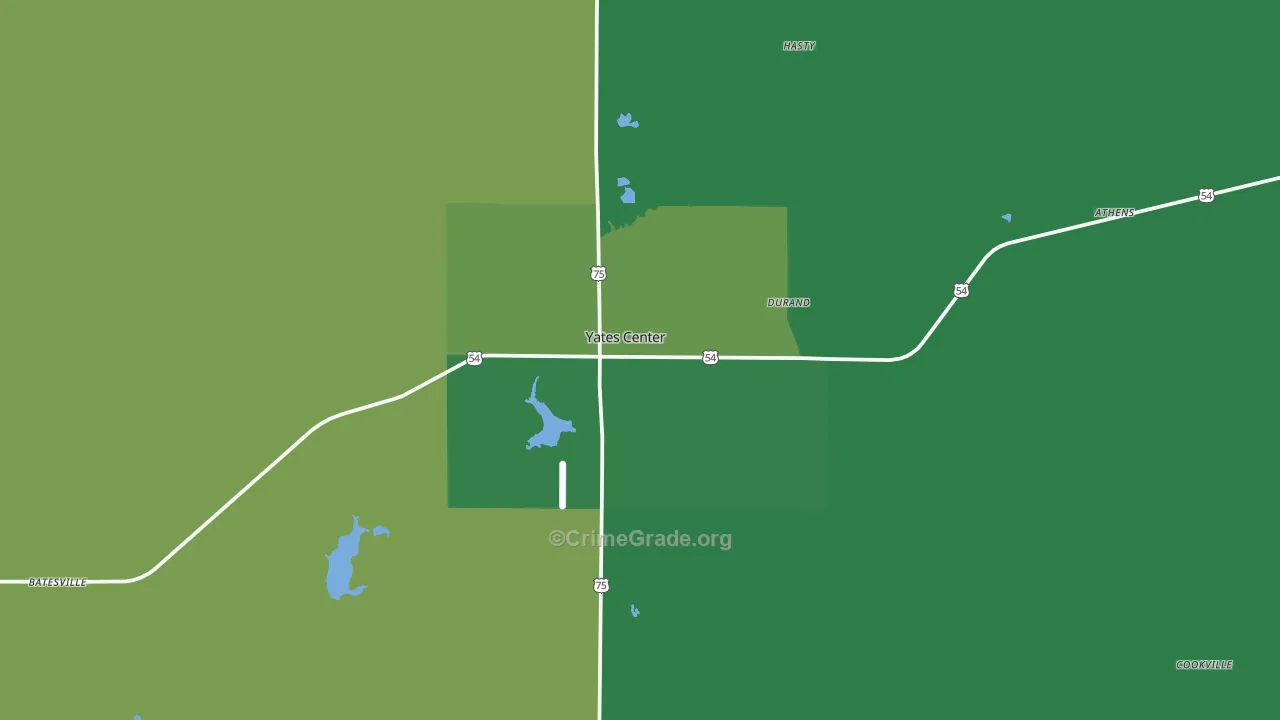 66783, KS Map of Vehicle Theft Rates