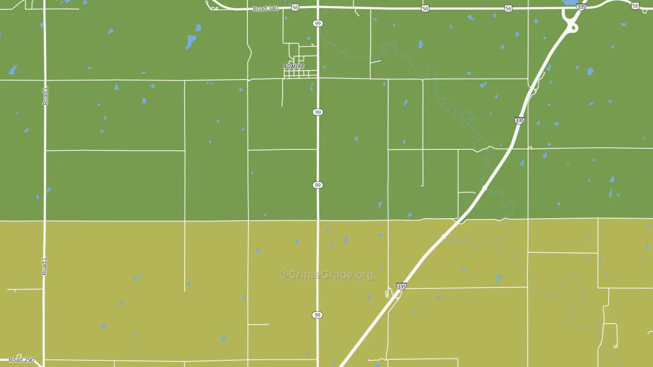 66830, KS Map of Vehicle Theft Rates