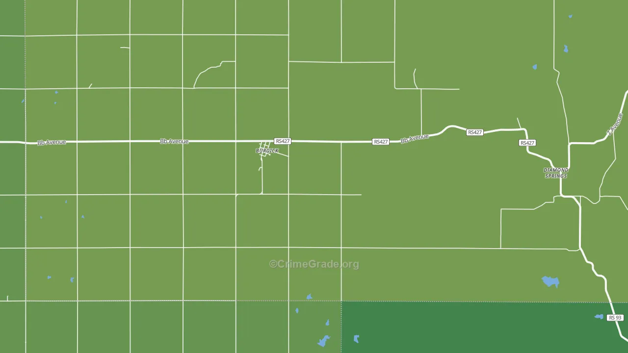 66838, KS Map of Vehicle Theft Rates