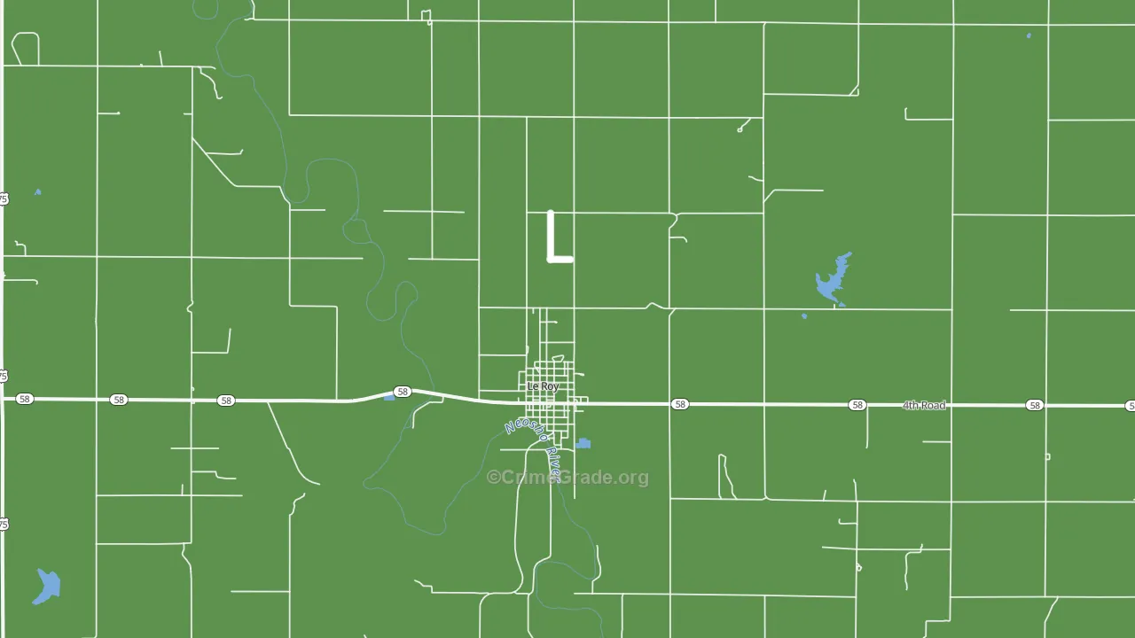 66857, KS Map of Vehicle Theft Rates