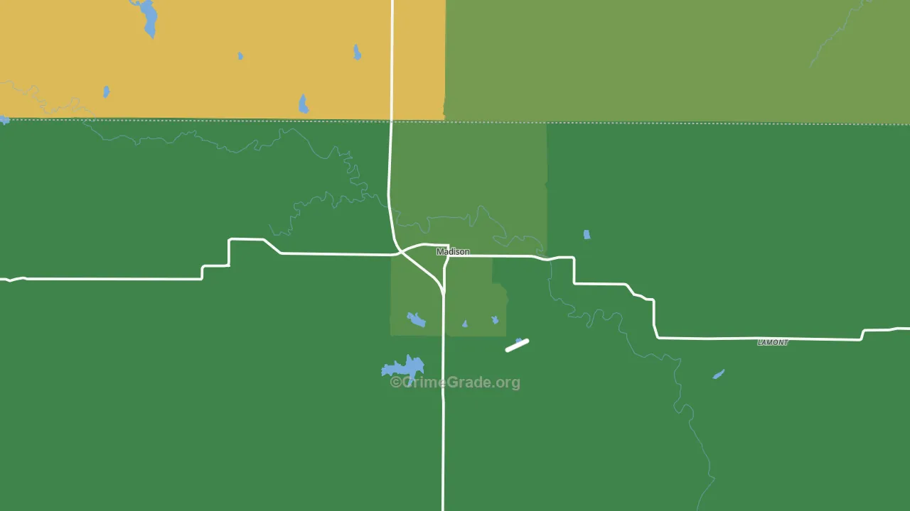 66860, KS Map of Vehicle Theft Rates