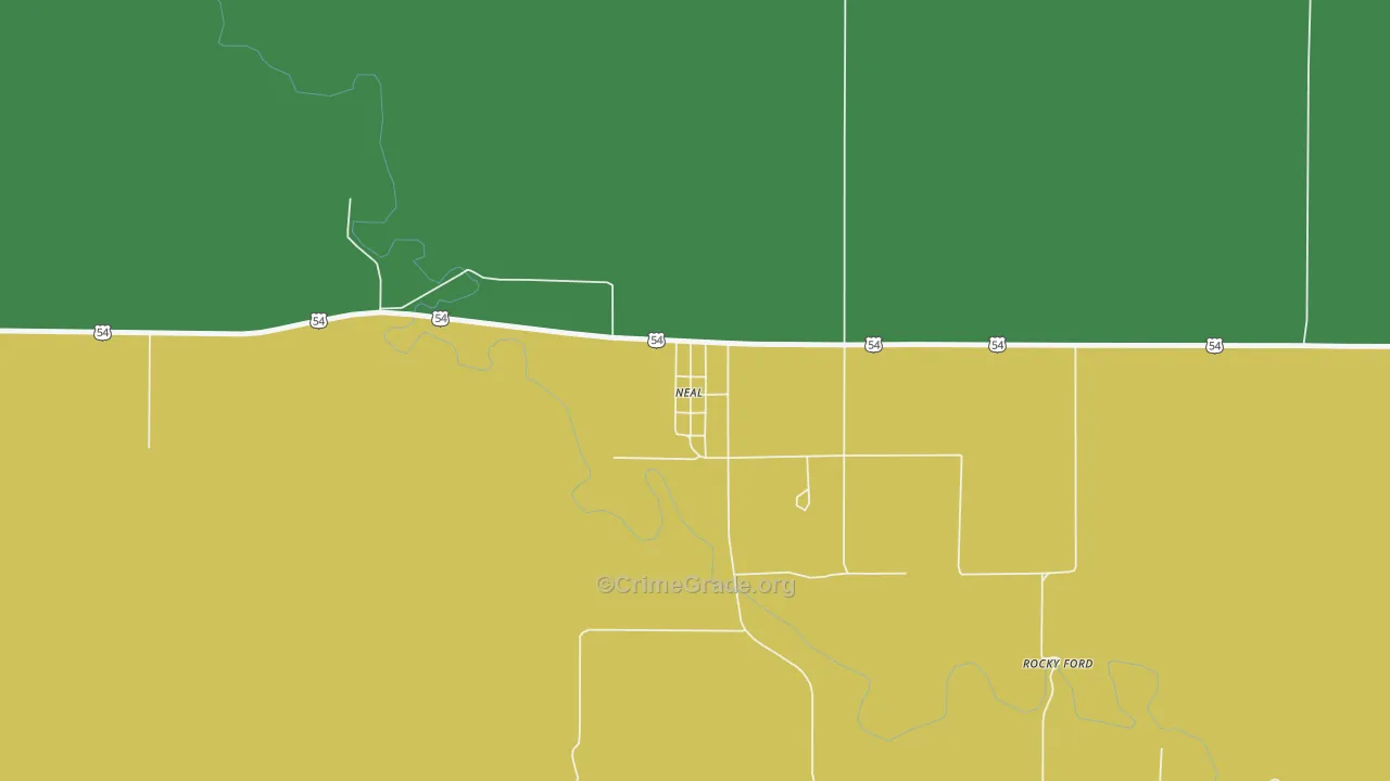66863, KS Map of Vehicle Theft Rates