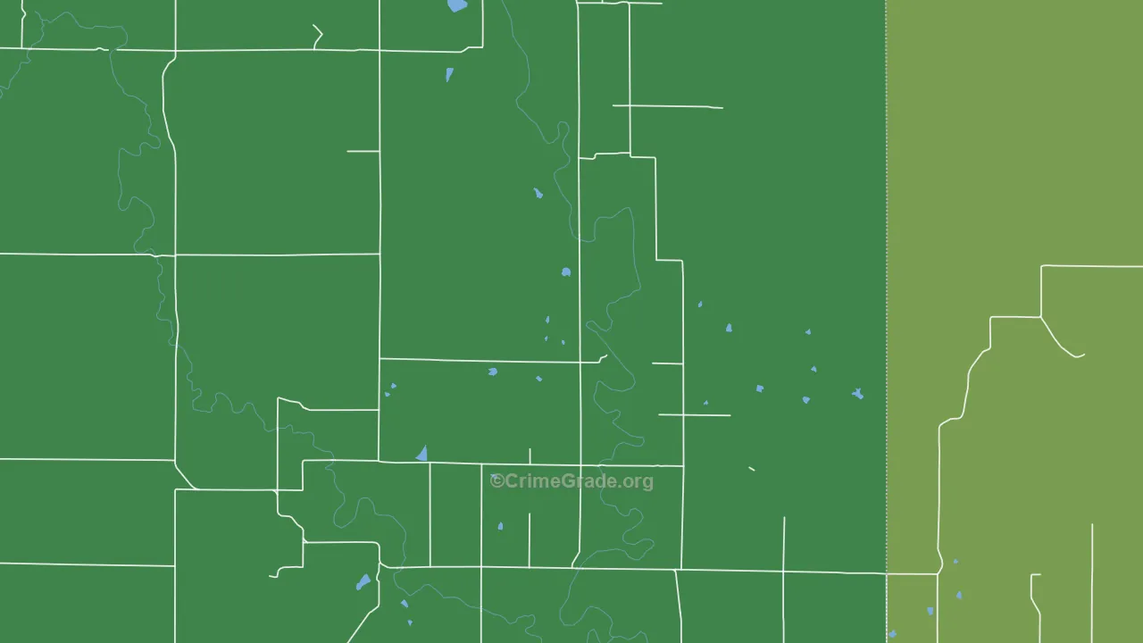 66870, KS Map of Vehicle Theft Rates