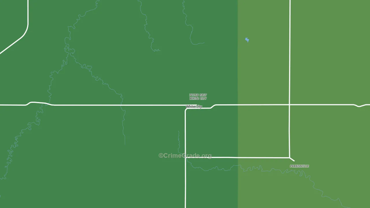 66872, KS Map of Vehicle Theft Rates