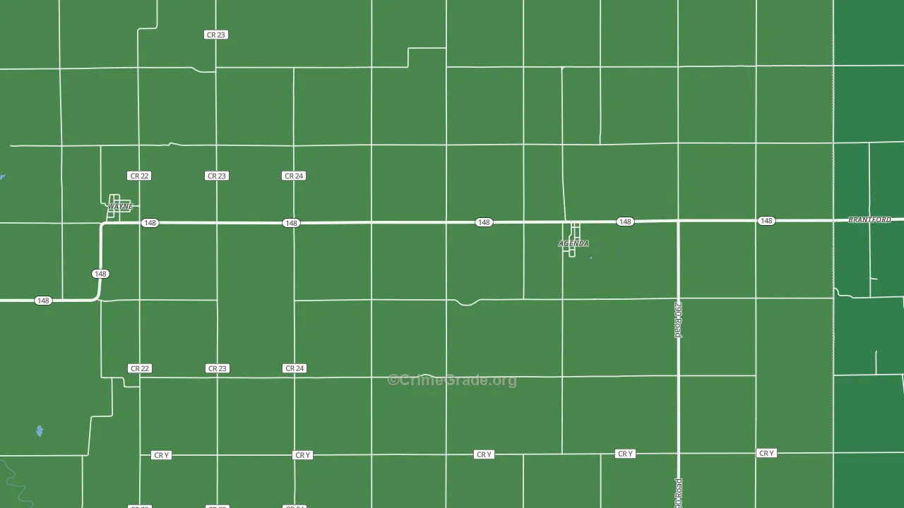 66930, KS Map of Vehicle Theft Rates