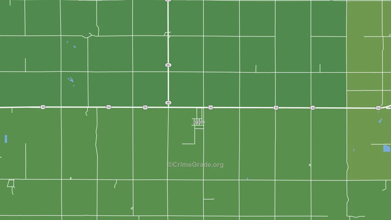 66932, KS Map of Vehicle Theft Rates