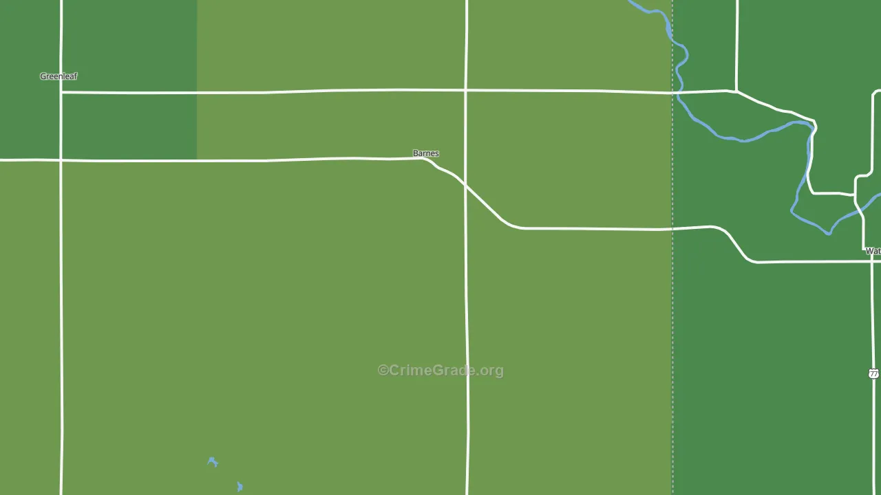 66933, KS Map of Vehicle Theft Rates
