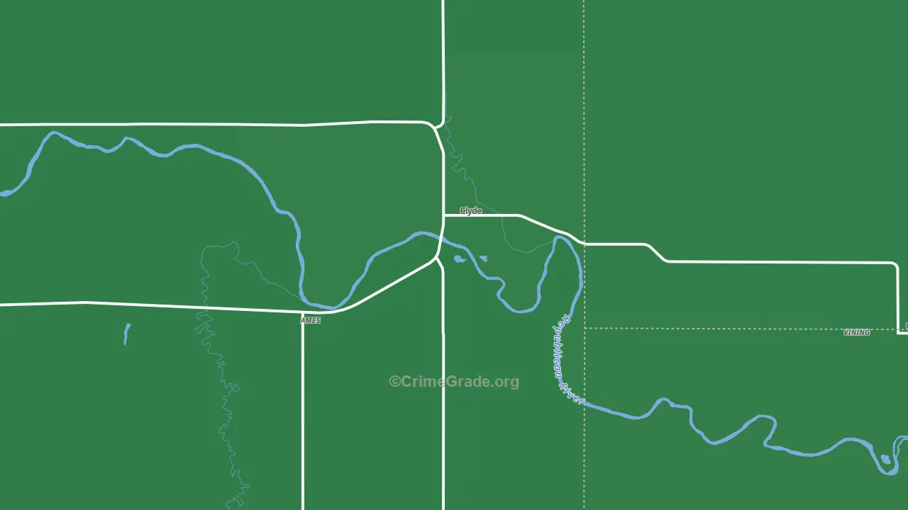 66938, KS Map of Vehicle Theft Rates