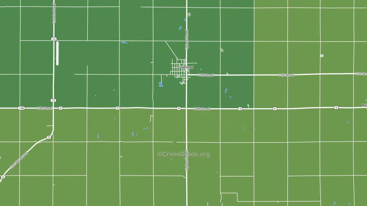 66943, KS Map of Vehicle Theft Rates