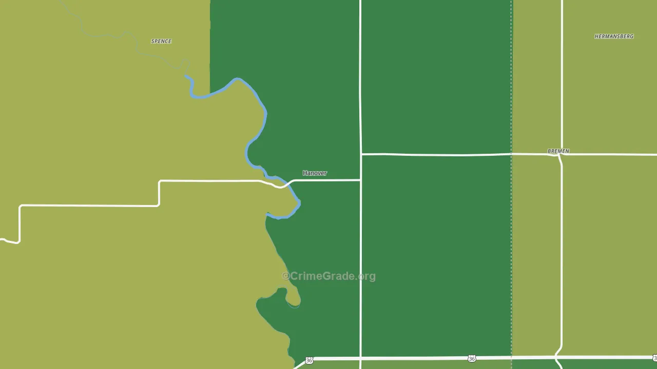 66945, KS Map of Vehicle Theft Rates