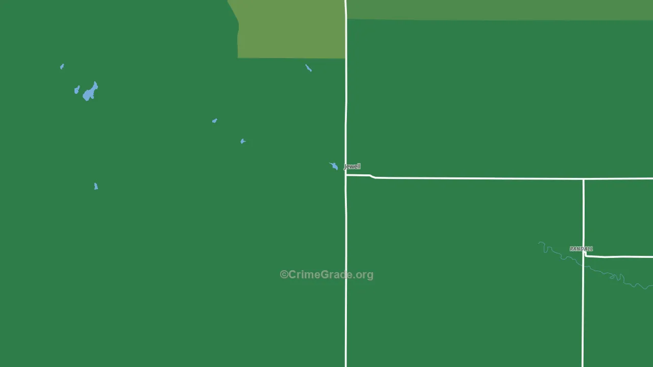66949, KS Map of Vehicle Theft Rates