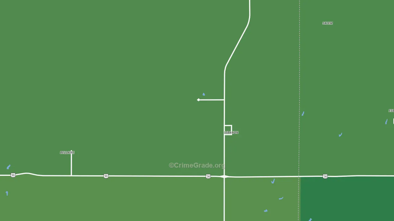 66952, KS Map of Vehicle Theft Rates
