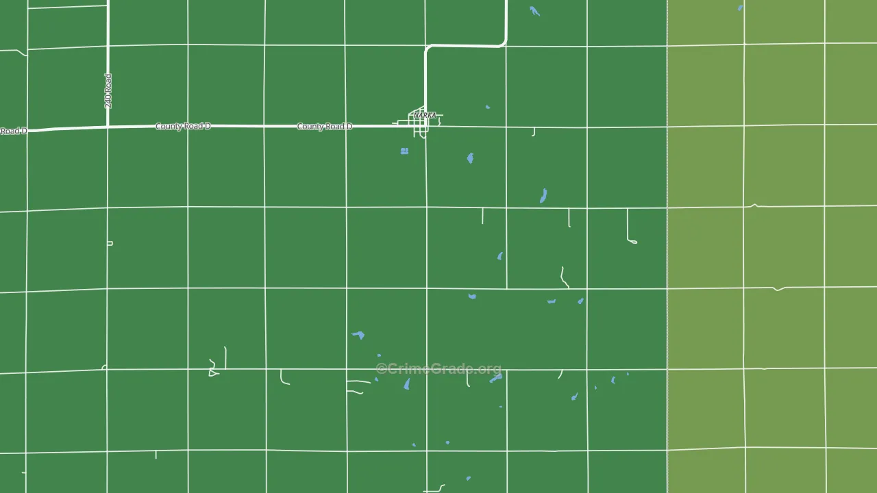 66960, KS Map of Vehicle Theft Rates