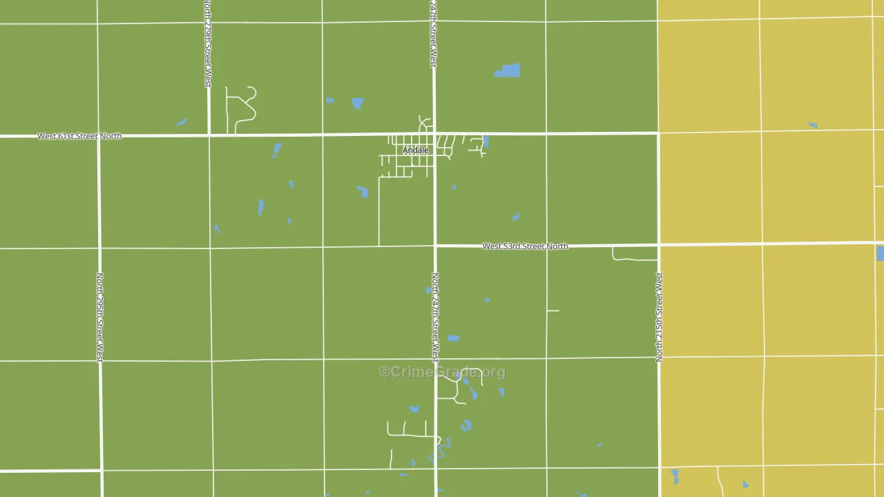 67001, KS Map of Vehicle Theft Rates