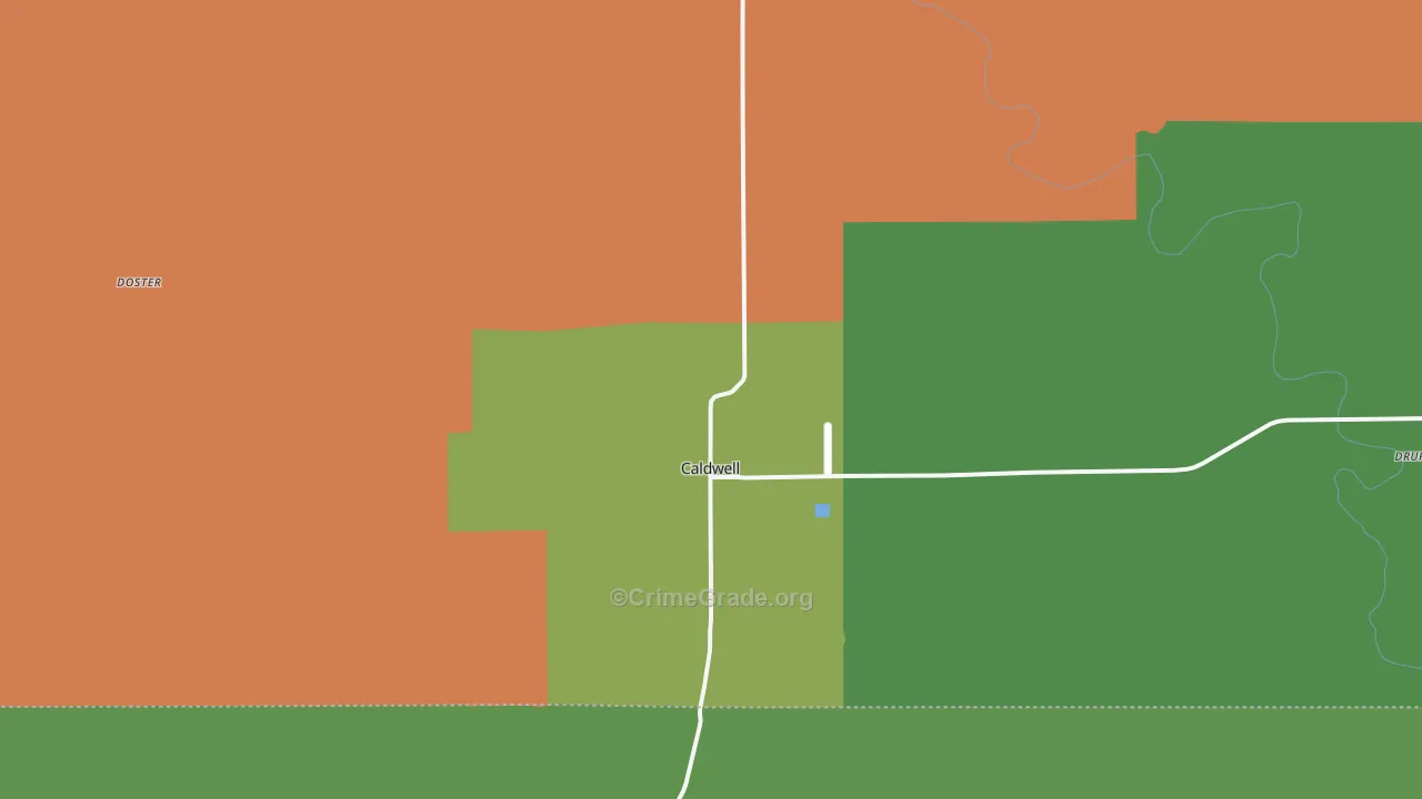 67022, KS Map of Vehicle Theft Rates