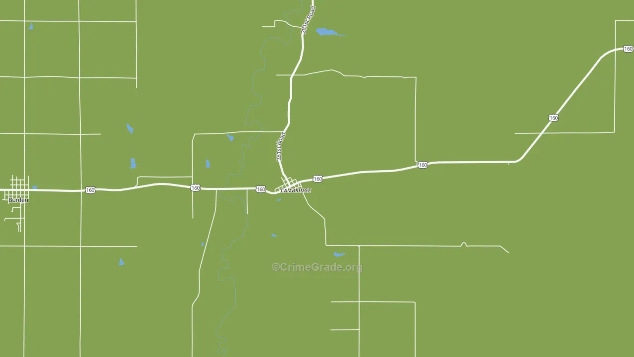 67023, KS Map of Vehicle Theft Rates