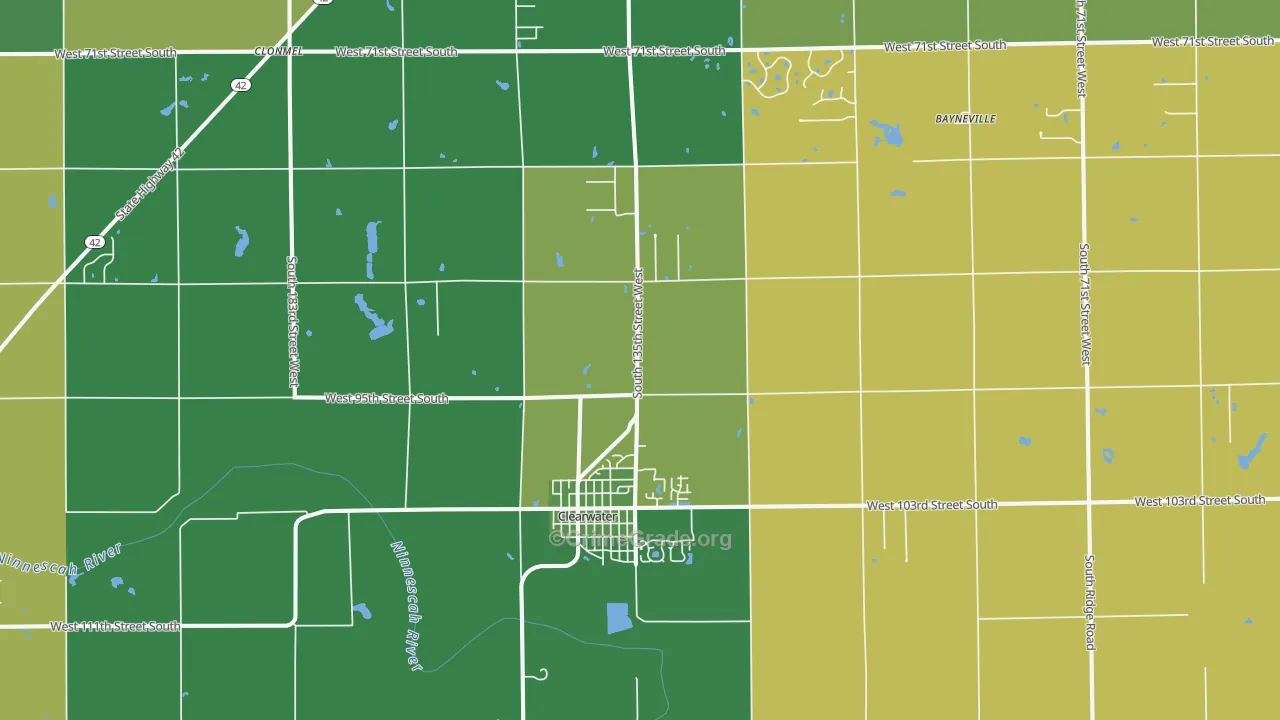 67026, KS Map of Vehicle Theft Rates