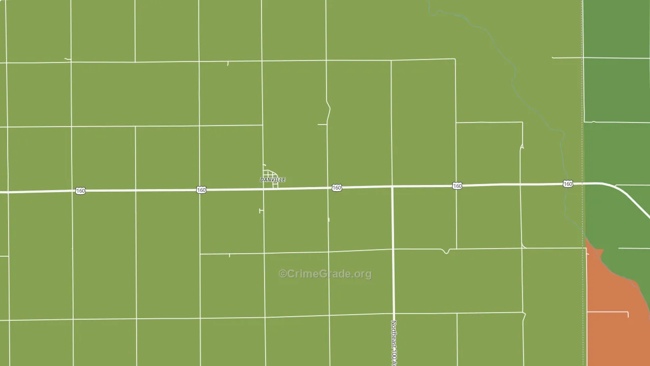 67036, KS Map of Vehicle Theft Rates