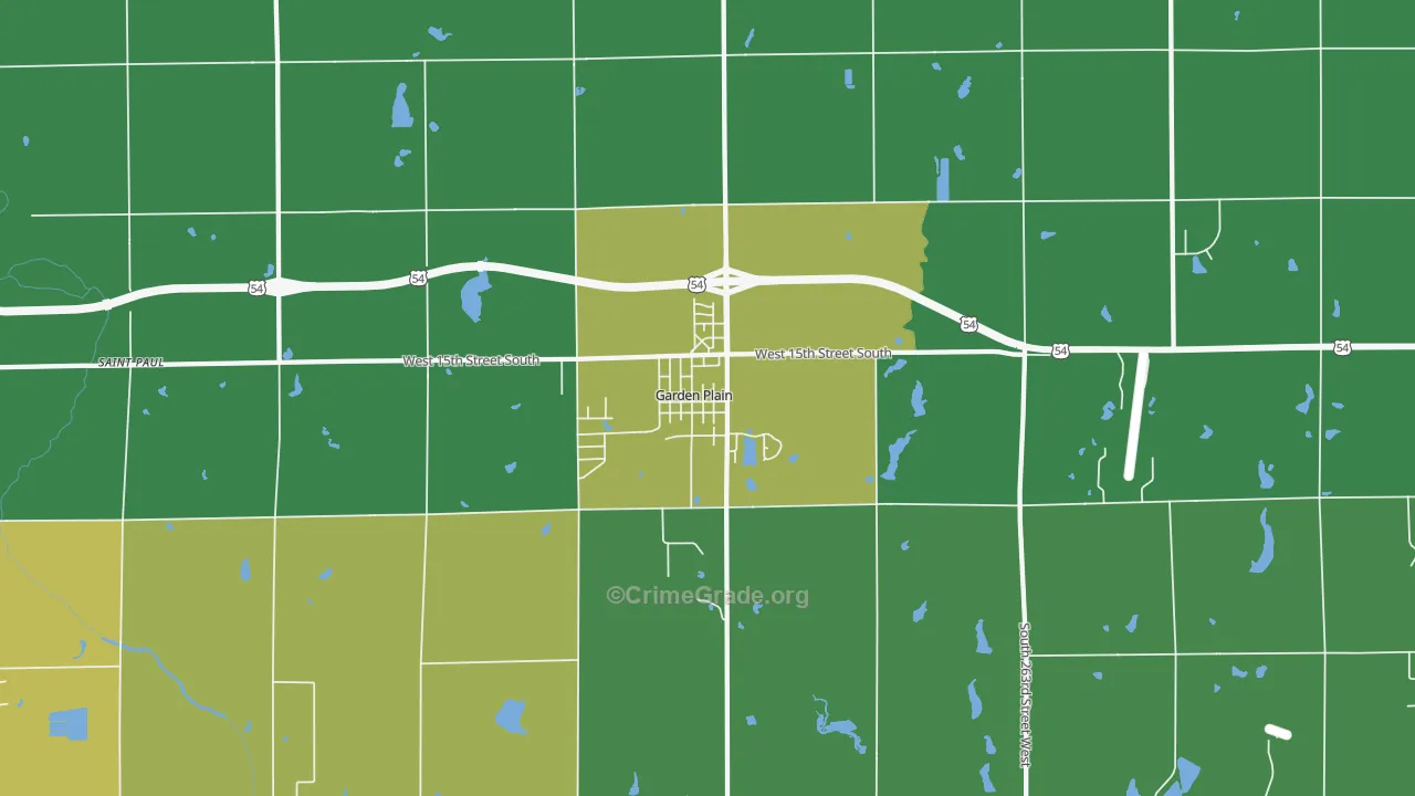 67050, KS Map of Vehicle Theft Rates
