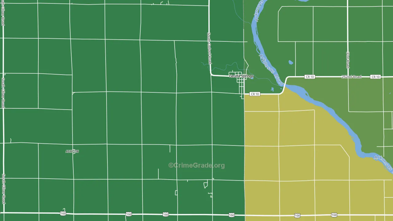 67051, KS Map of Vehicle Theft Rates