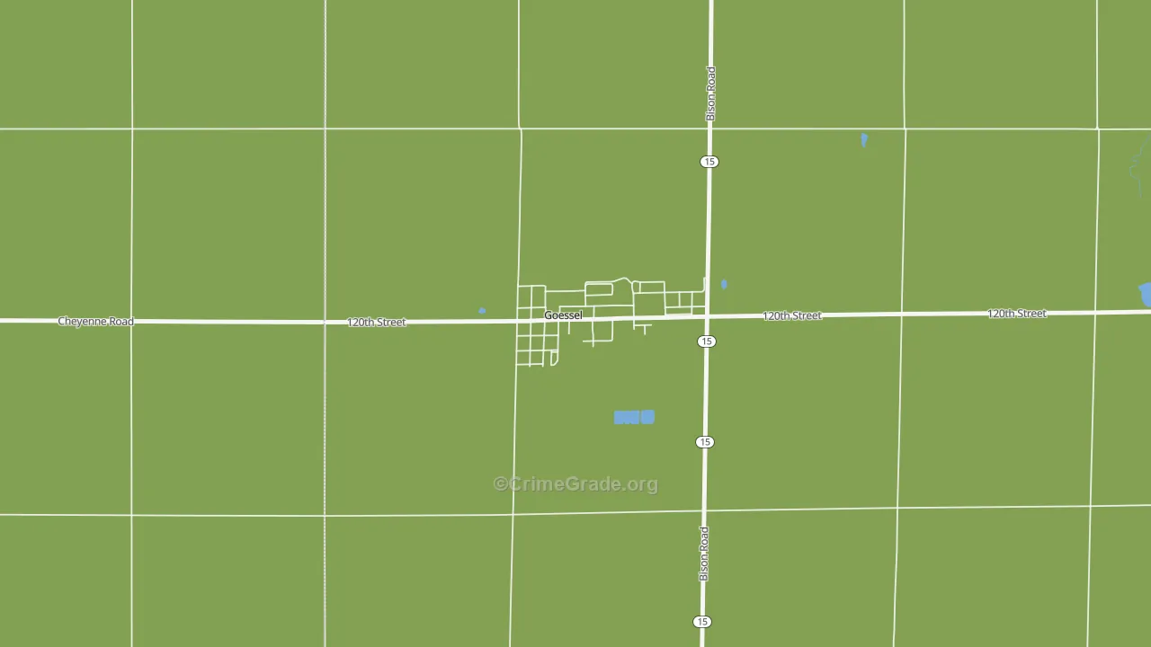 67053, KS Map of Vehicle Theft Rates