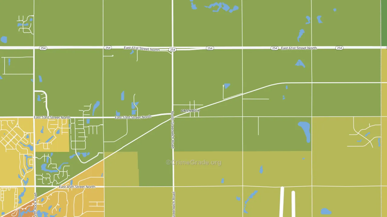 67055, KS Map of Vehicle Theft Rates