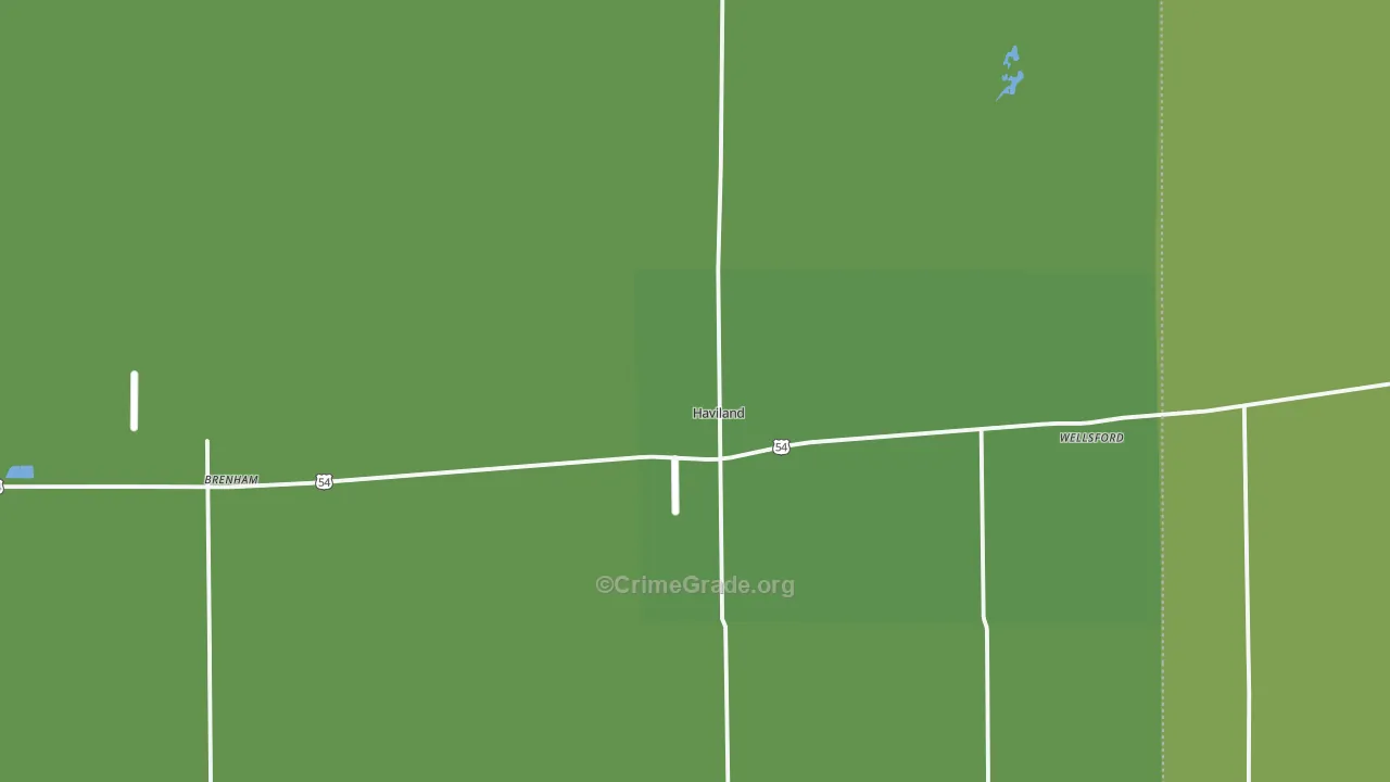 67059, KS Map of Vehicle Theft Rates