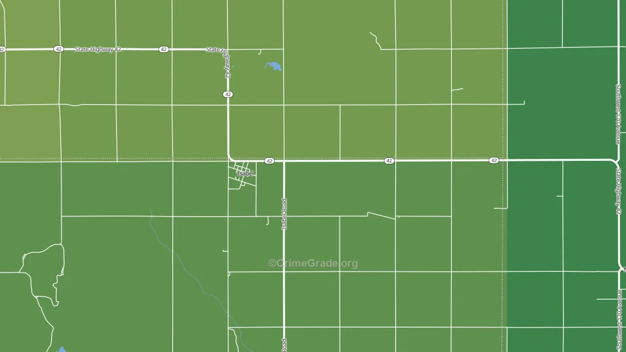 67065, KS Map of Vehicle Theft Rates