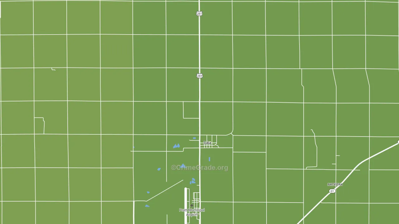 67066, KS Map of Vehicle Theft Rates