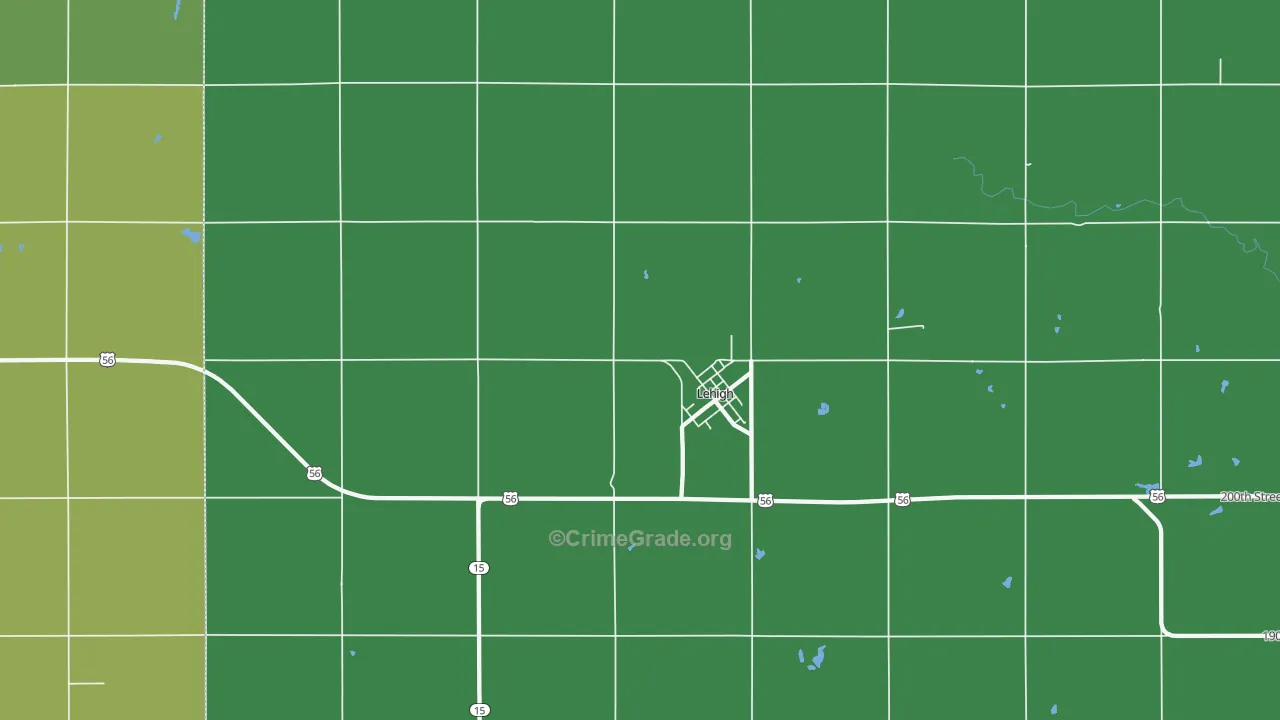 67073, KS Map of Vehicle Theft Rates