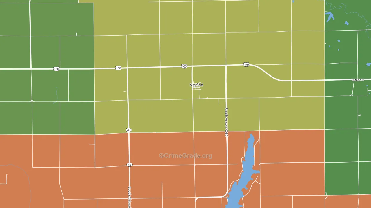 67103, KS Map of Vehicle Theft Rates