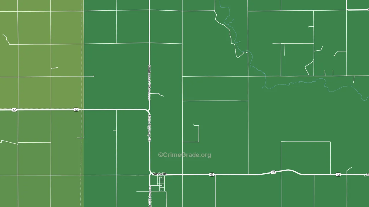67112, KS Map of Vehicle Theft Rates
