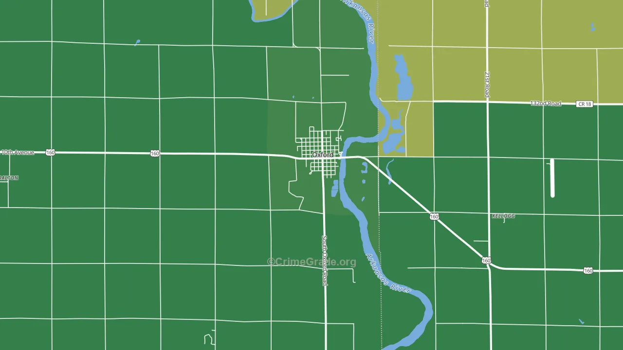 67119, KS Map of Vehicle Theft Rates