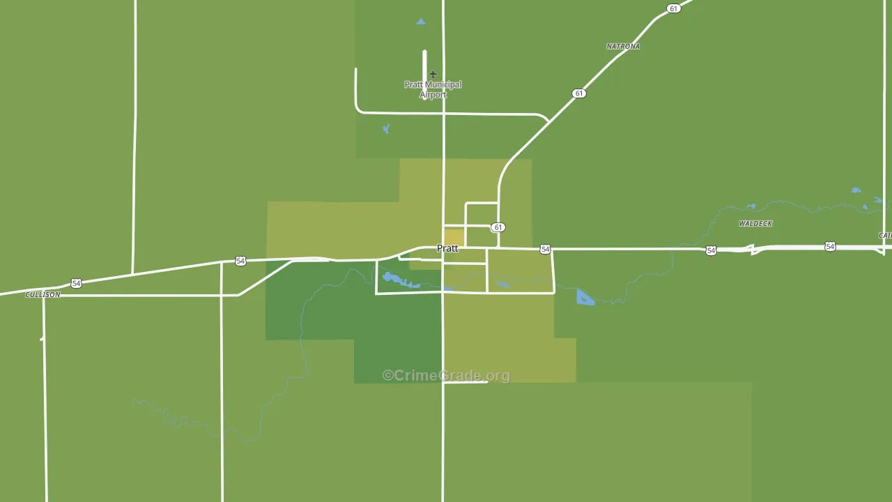 67124, KS Map of Vehicle Theft Rates