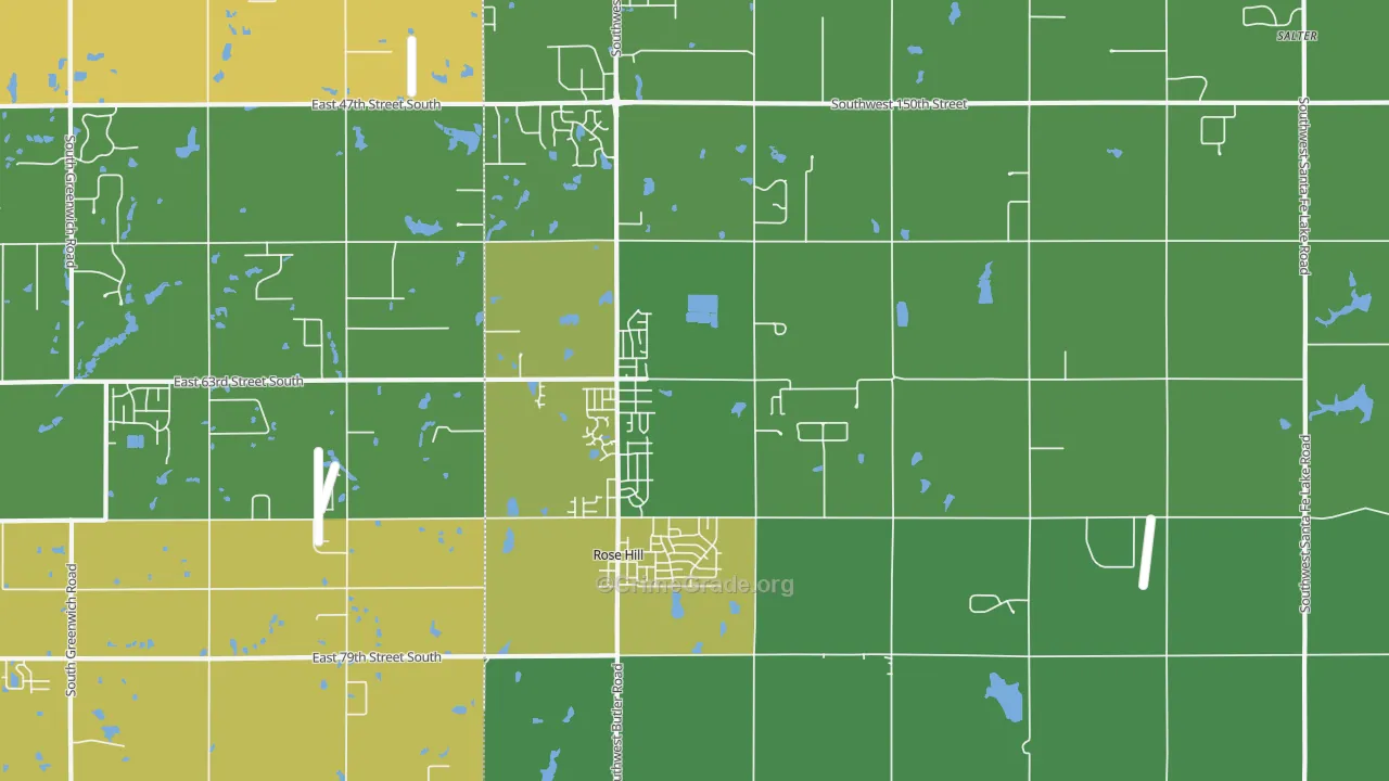 67133, KS Map of Vehicle Theft Rates