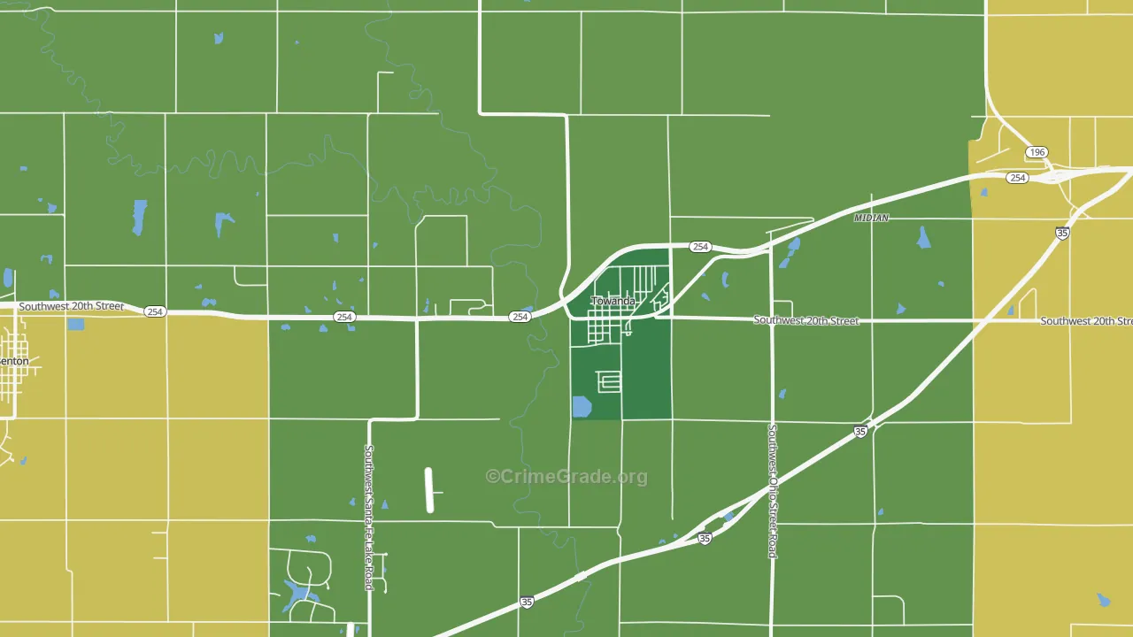 67144, KS Map of Vehicle Theft Rates